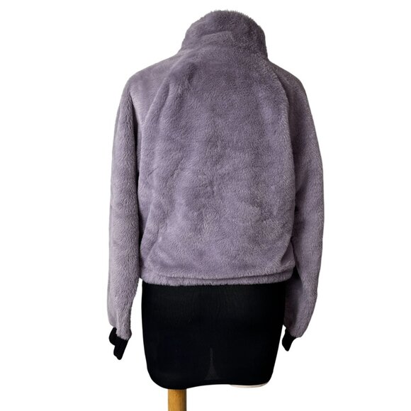Calvin Klein Performance Purple 1/4 Zip Fleece Pullover Sweatshirt Women’s S Sof - Picture 3 of 9